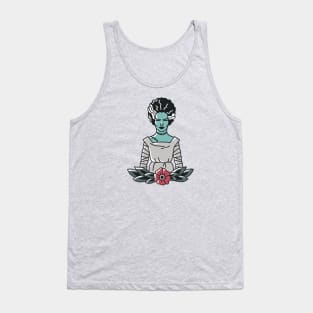 Vintage Bride of Frankenstein Emblem Tank Top